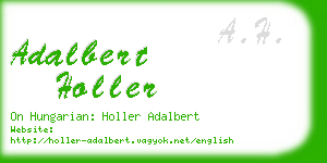 adalbert holler business card